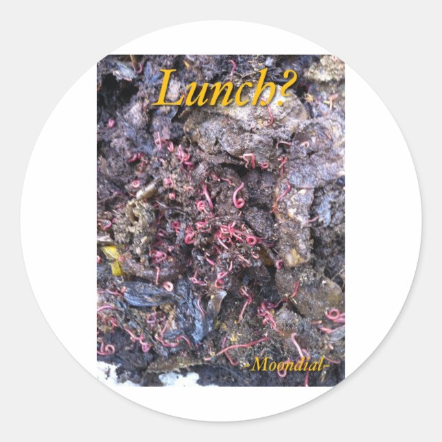 Worm Feast Classic Round Sticker (Front)