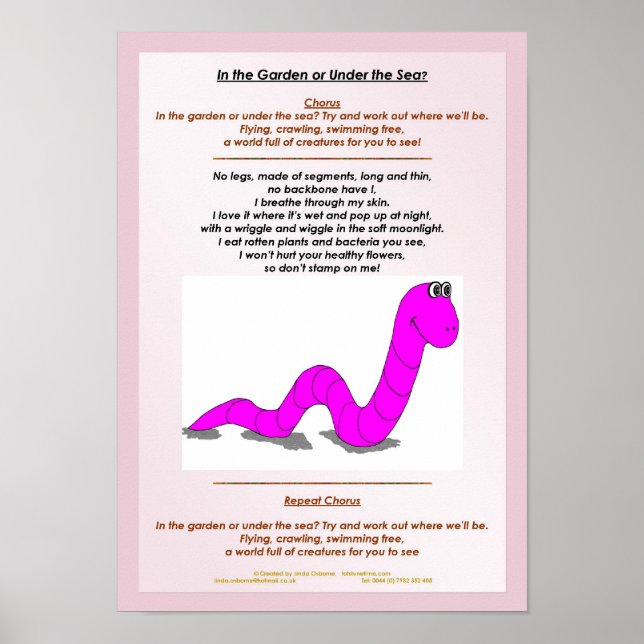Worm Poem Poster (Front)