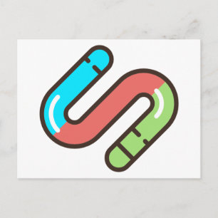 worm postcard