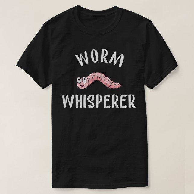 Worm Whisperer Funny Red Wiggler Farmer Gift  T-Shirt (Design Front)