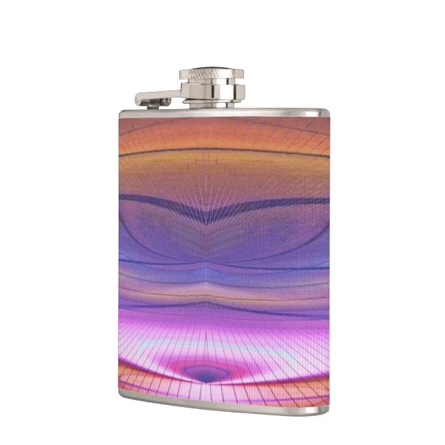 Wormhole In The Dunes Hip Flask (Left)