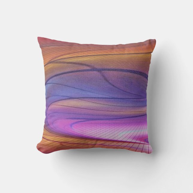 Wormhole in the Dunes Throw Pillow (Front)