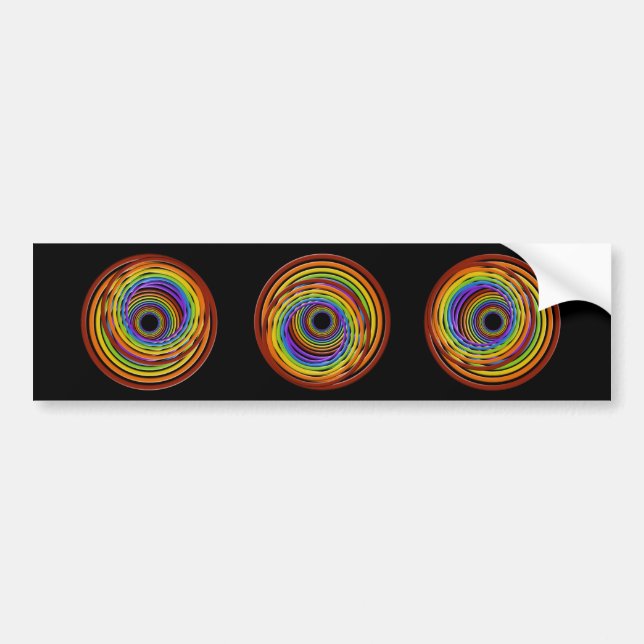 Wormhole Vortex Bumper Sticker (Front)
