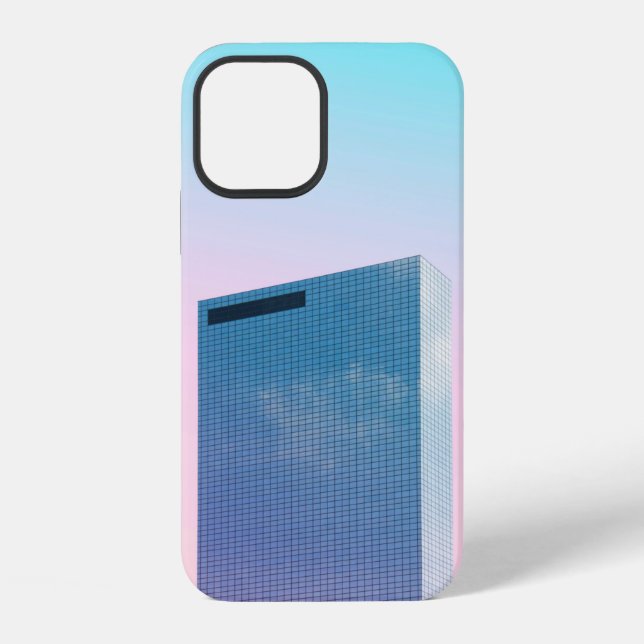 WORMS EYE VIEW OF BUILDING iPhone CASE (Back)