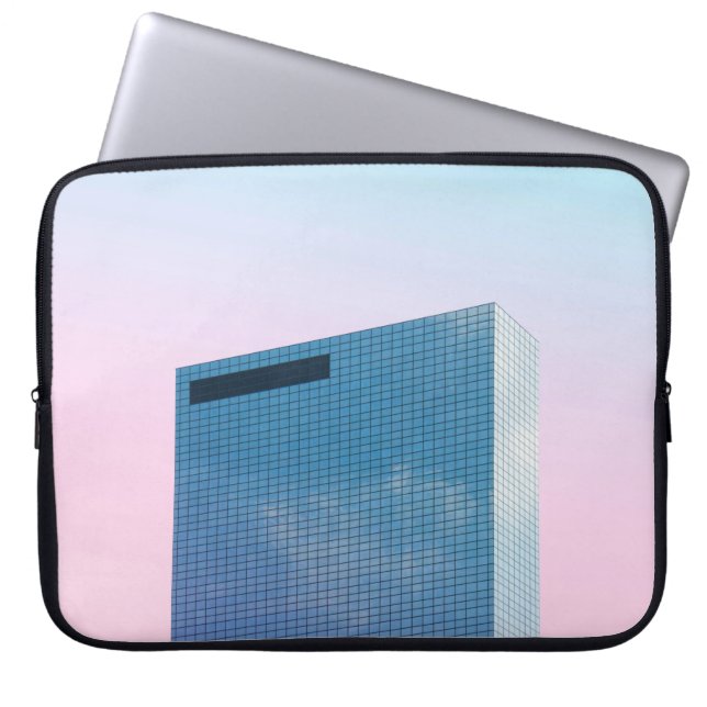 WORMS EYE VIEW OF BUILDING LAPTOP SLEEVE (Front)