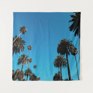 Worm's eye view of trees tapestry