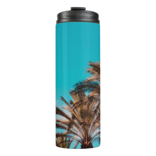WORM'S EYE VIEW PHOTOGRAPHY OF BROWN TREES THERMAL TUMBLER