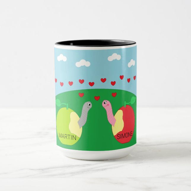 Worms in Love Mug (Center)