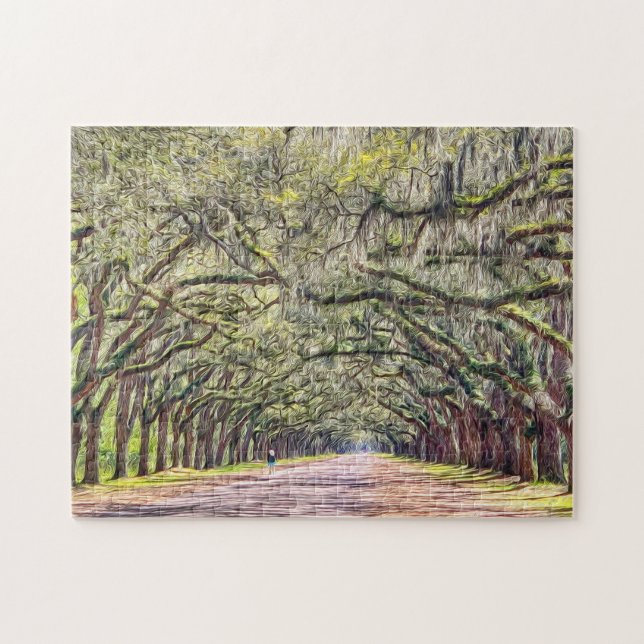 Wormsloe Savannah Oaks Challenging Souvenir Puzzle (Horizontal)