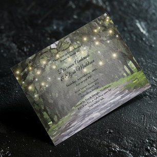 Wormsloe Venue Green Live Oaks Rehearsal Dinner Invitation