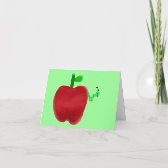 Wormy Apple Card (Front)