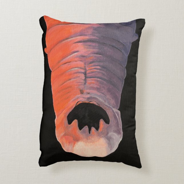 Wormy The Hookworm Pillow (Back(Vertical))