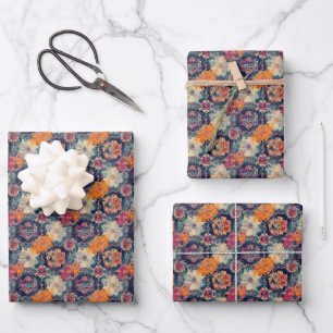 Worn Abstract Paint Wrapping Paper Sheet
