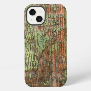 Worn and Weathered Green Barn Wood iPhone 13 Case