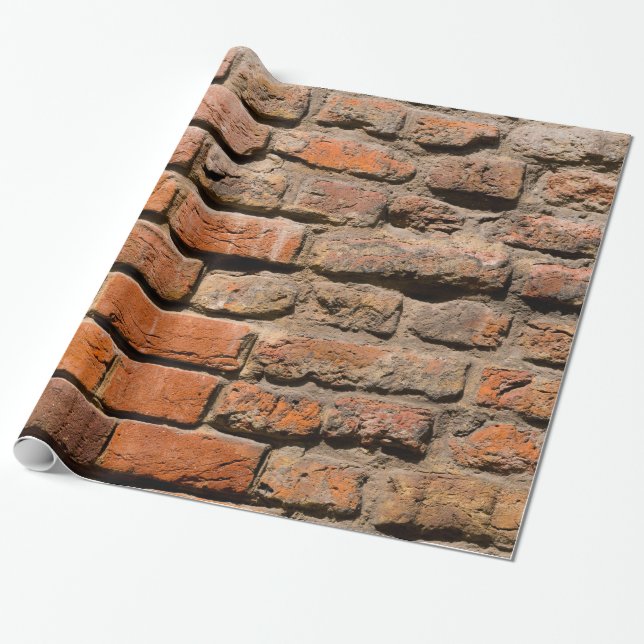 Worn Bricks Wrapping Paper (Unrolled)