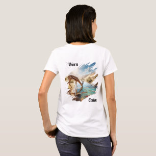 Worn Calm Antelope Drinking at Creek T-Shirt