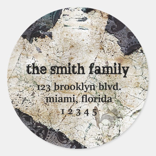 Worn Classic Address Label Stickers (Front)