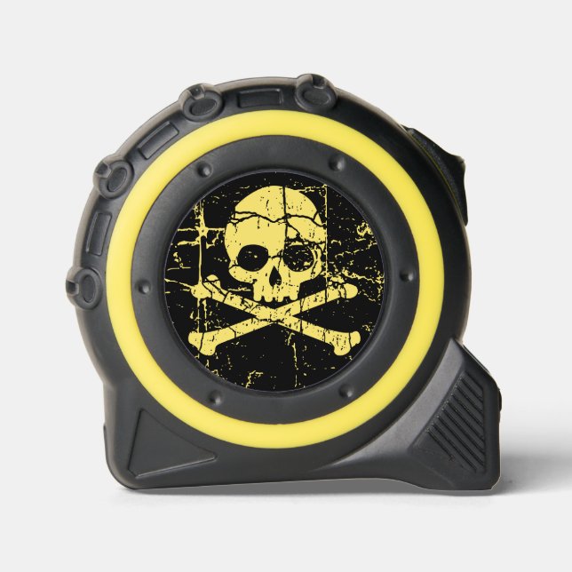 Worn Cracked Skull and Crossbones 1 (Front)