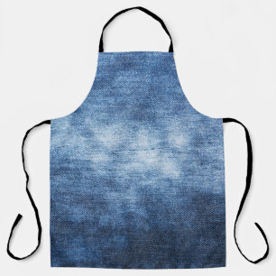 Worn denim fabric, textured background. apron
