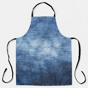 Worn denim fabric, textured background. apron