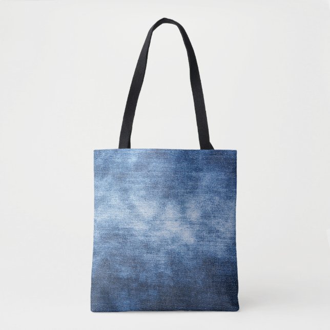 Worn denim fabric, textured background. tote bag (Front)