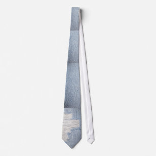 Worn Denim-Look Men's Tie