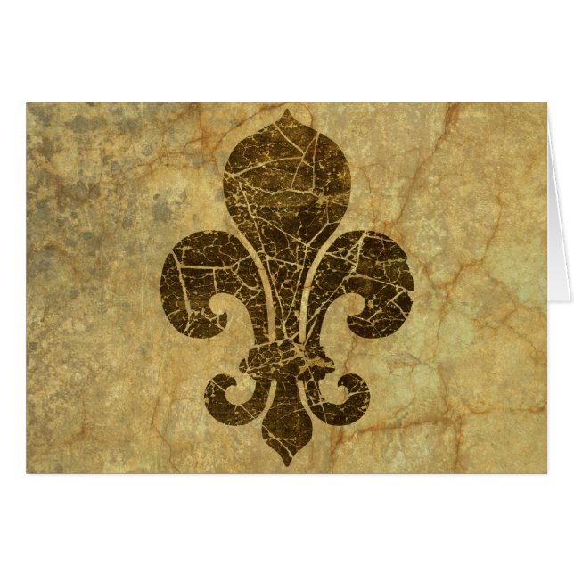 Worn Fleur De Lis (Front Horizontal)