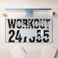 Worn out and scratched text Workout 247365 black
