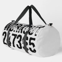 Worn out and scratched text Workout 247365 black