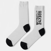 Worn out and scratched text Workout 247365 black