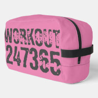 Worn out and scratched text Workout 247365 pink