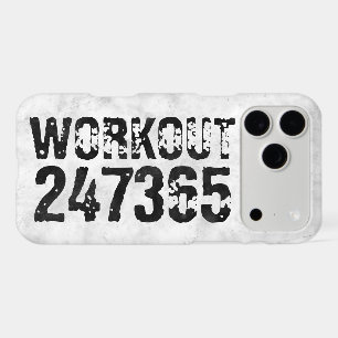 Worn out and scratched text Workout 247365 rustic