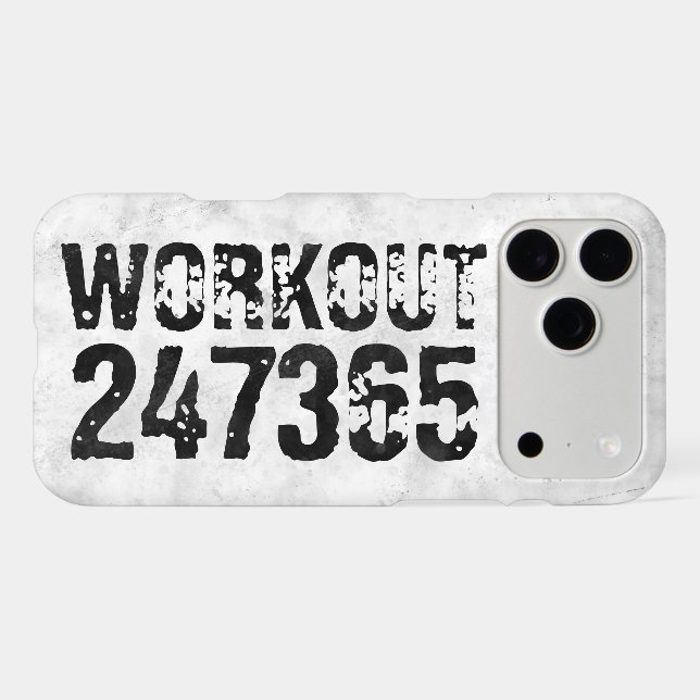 Worn out and scratched text Workout 247365 rustic (Back Horizontal)