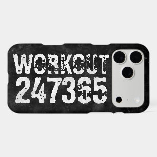 Worn out and scratched text Workout 247365 vintage