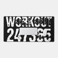 Worn out and scratched text Workout 247365 white
