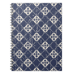 Worn Out Flowers: Vintage Seamless Notebook