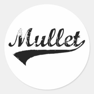 Worn out Mullet Classic Round Sticker