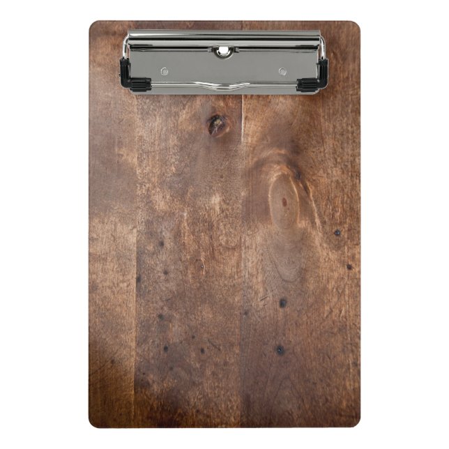 Worn pine board mini clipboard (Front)