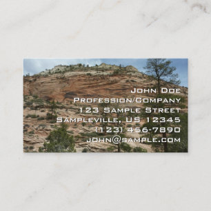 Worn Rock Walls in Zion National Park Business Card