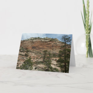 Worn Rock Walls in Zion National Park Card