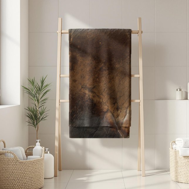 Worn Saddle Faux Leather Bath Towel (Creator Uploaded)