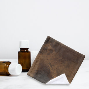 Worn Saddle Faux Leather Wash Cloth