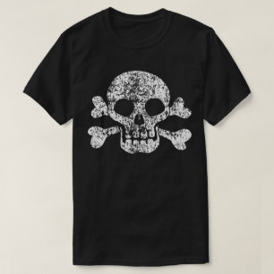 Worn Skull and Crossbones T-Shirt