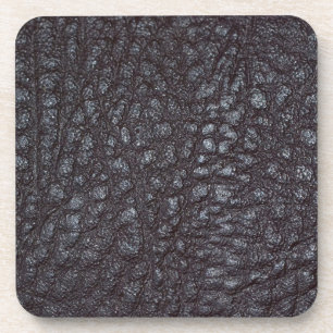 Worn Textured Leather Coaster