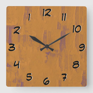 Worn Wood Look -Turn Back the Time Backwards Clock
