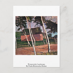 Worpsweder Landscape By Paula Modersohn-Becker Postcard