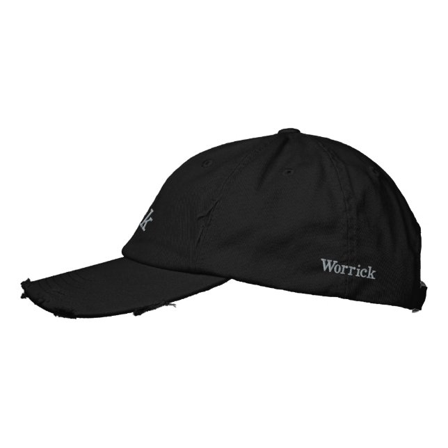 "Worrick" Mens Name Embroidered, Embroidered Hat (Left)