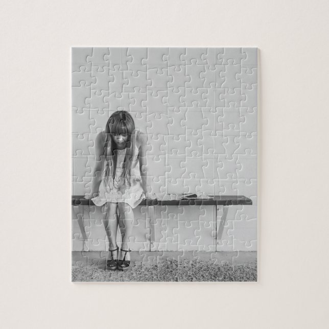 Worried Girl Jigsaw Puzzle (Vertical)