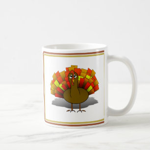 Worried Thanksgiving Turkey Coffee Mug