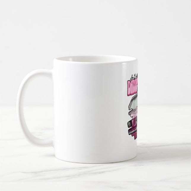 worry daddy's, funny donald trump pink coffee mug (Left)